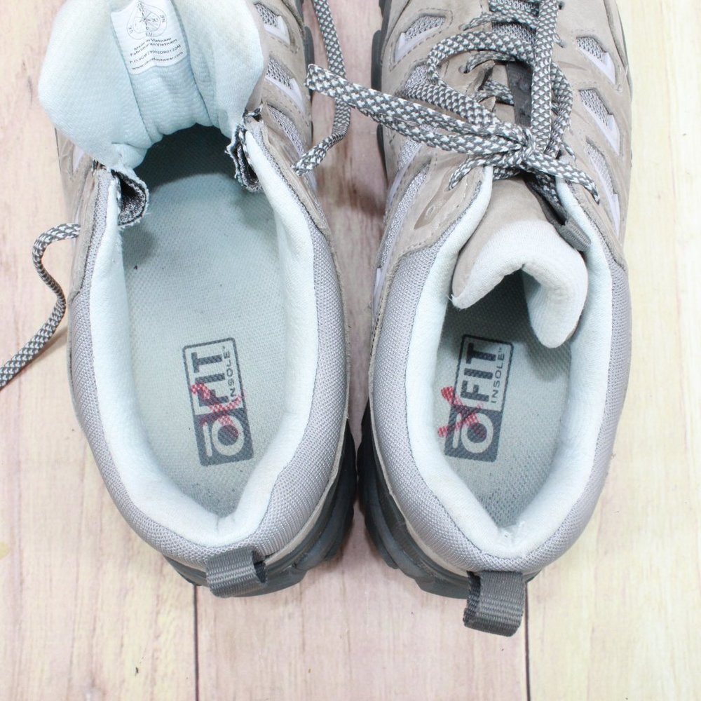 Oboz Sawtooth Beige Leather B-Dry Waterproof Sneaker Hiking Shoes Size 9.5 - Picture 8 of 9